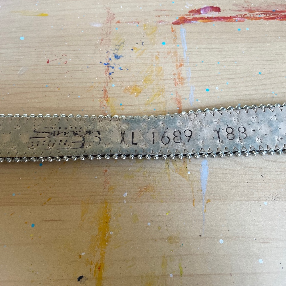 Vintage B.B. Simon Belt RARE Brown Western Cowgirl 36" - Picture 5 of 6